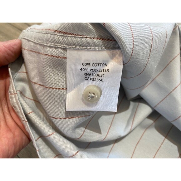 Simms Fishing Shop Shirt Mens M Short Sleeve Striped Quick Dry Zipper Pocket - Picture 8 of 8